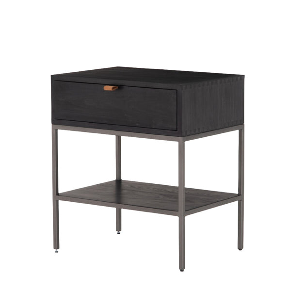 Trey Nightstand Black Wash Poplar