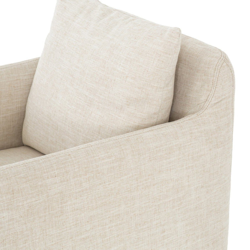 Banks Slipcover Swivel Chair