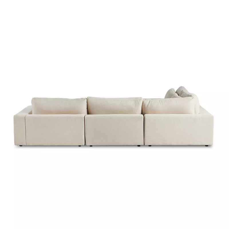 Bloor 4-Piece Sectional with Ottoman - Clairmont Ivory