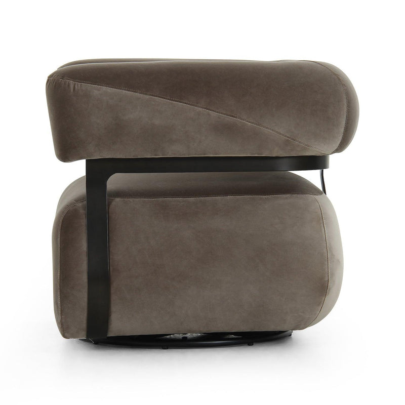 Gareth Swivel Chair - Surrey Fossil - Grove Collective