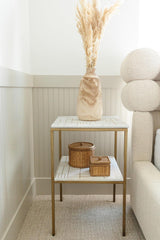 Piet Marble Nightstand - Grove Collective