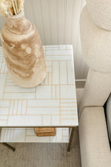 Piet Marble Nightstand - Grove Collective