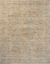 Heritage Rug - Aqua / Terracotta