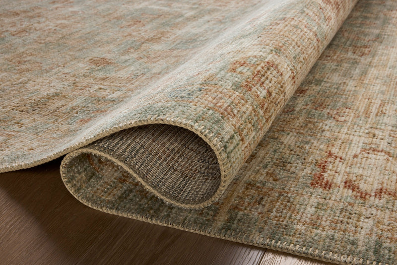 Heritage Rug - Aqua / Terracotta