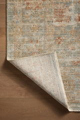 Heritage Rug - Aqua / Terracotta