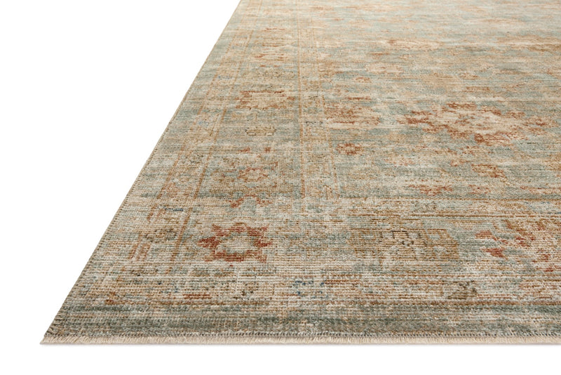 Heritage Rug - Aqua / Terracotta