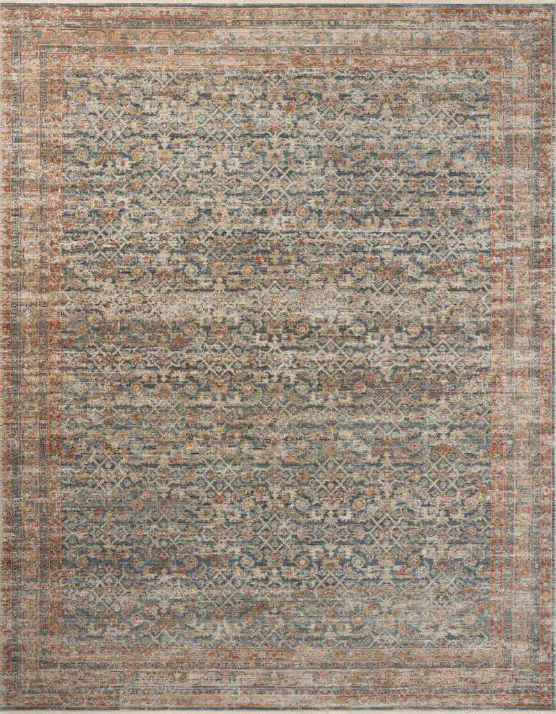 Heritage Rug - Blue / Rust