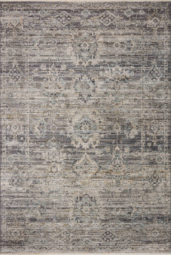 Katherine Rug - Graphite / Jade - Jean Stoffer x Loloi