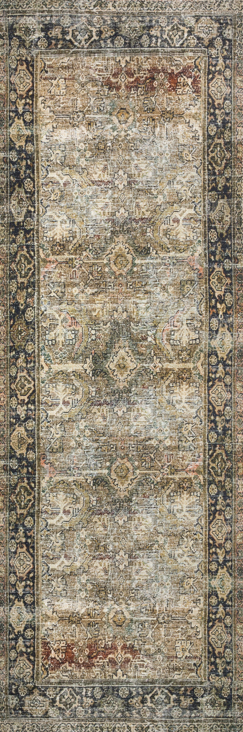 Layla Rug - Olive / Charcoal