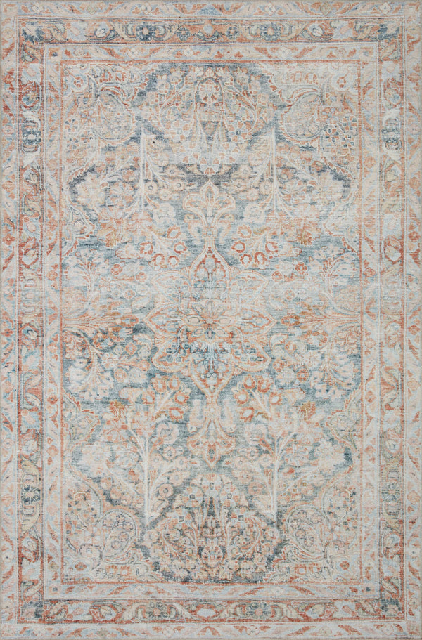 Lenna Rug - Ocean / Apricot - Magnolia Home By Joanna Gaines x Loloi