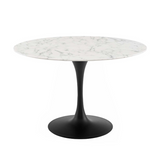 Liz Black Round Dining Table