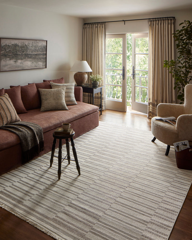 Malibu Rug - Ivory / Dove - Amber Lewis × Loloi