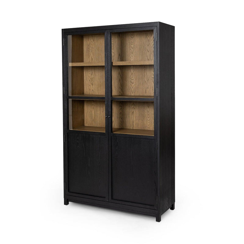 Millie Panel & Glass Door Cabinet - Grove Collective