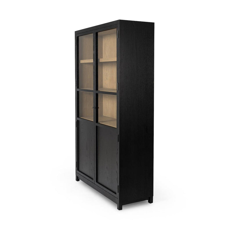 Millie Panel & Glass Door Cabinet - Grove Collective