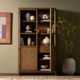 Millie Panel & Glass Door Cabinet - Grove Collective