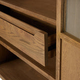 Millie Panel & Glass Door Cabinet - Grove Collective