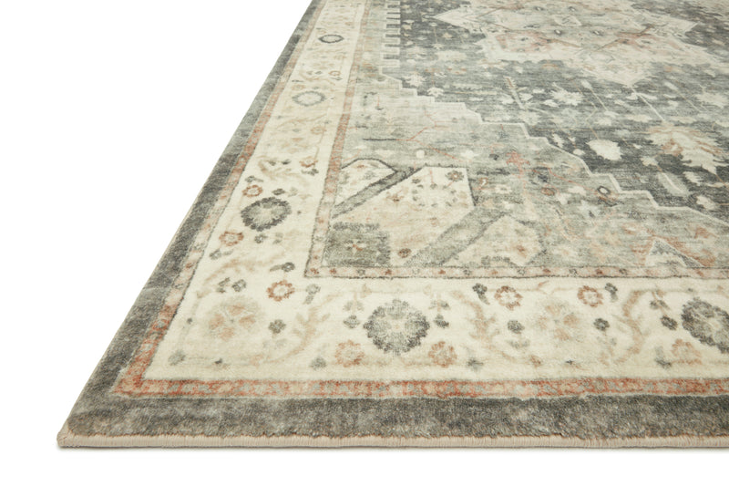 Rosette Rug - Slate / Ivory