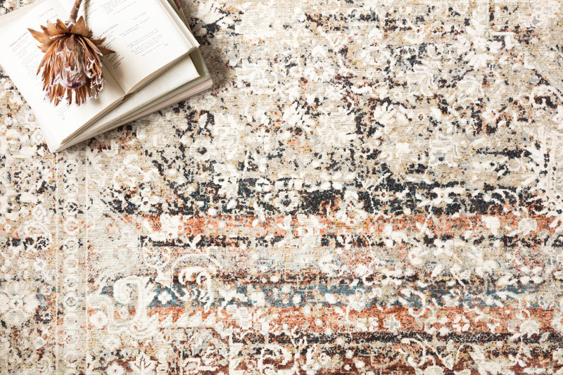 Theia Rug - Taupe / Brick