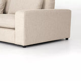 Bloor 4-Piece Sectional with Ottoman - Essence Natural