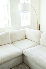 Hudson Modular Sofa/Sectional - Stain Resistant Fabric Corner