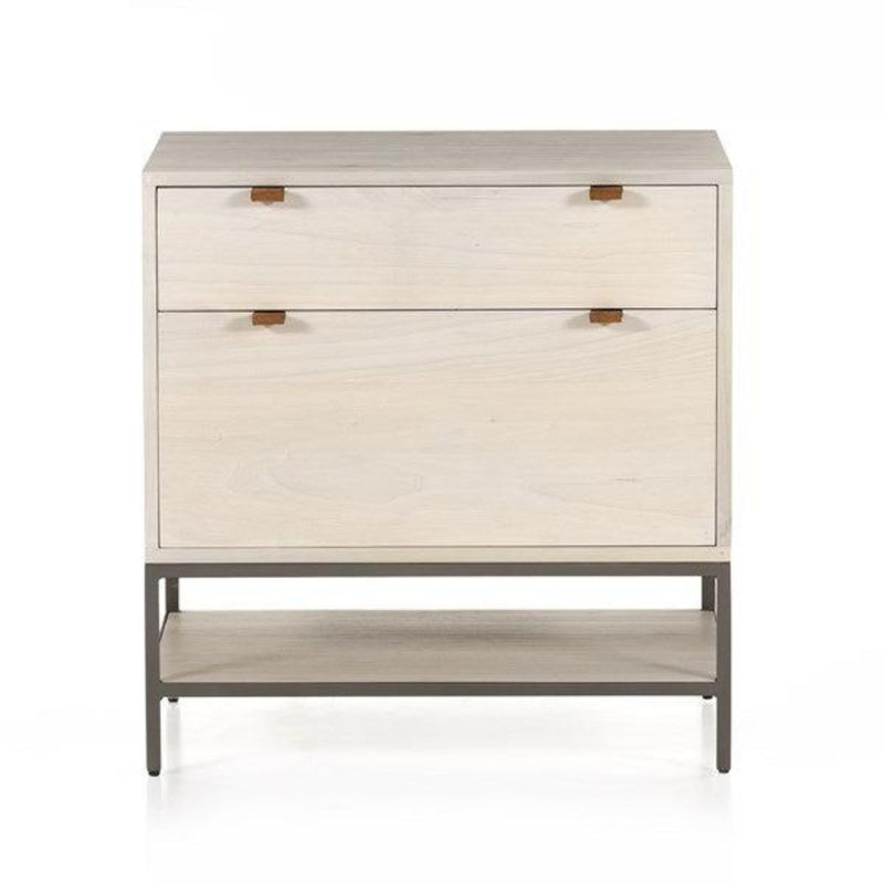 Trey Oversized Nightstand/Filing Cabinet Dove Poplar - Grove Collective