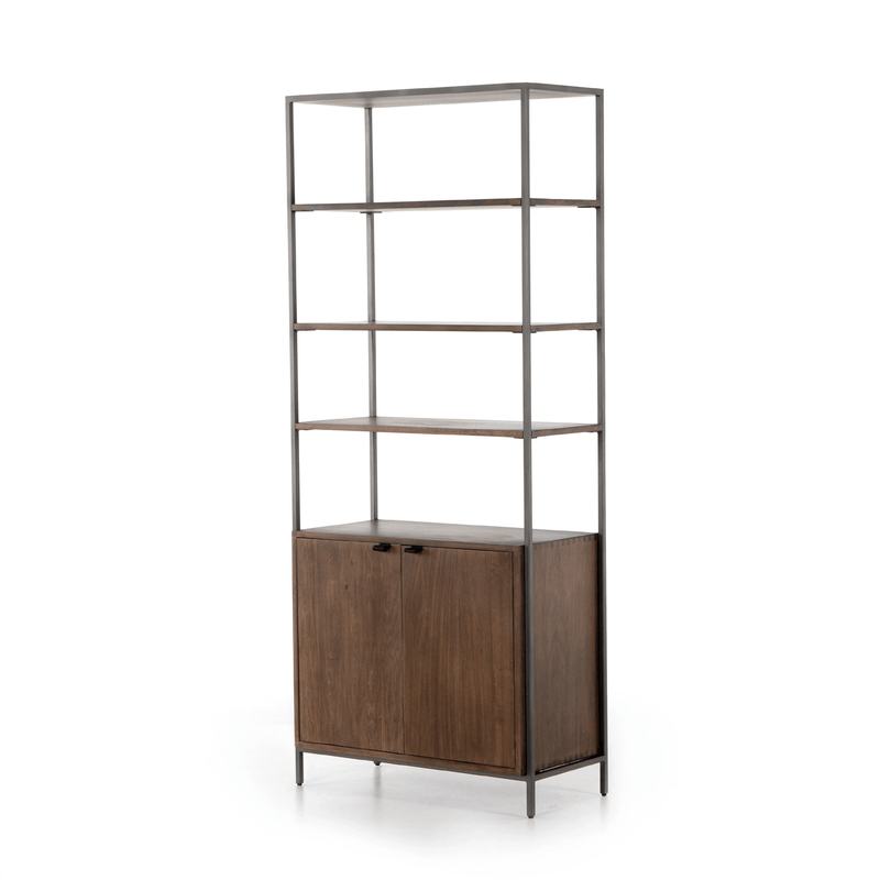 Trey Wide Bookcase Auburn Poplar - Grove Collective