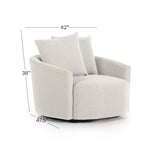 Sophie Swivel Chair - Delta Bisque - Grove Collective