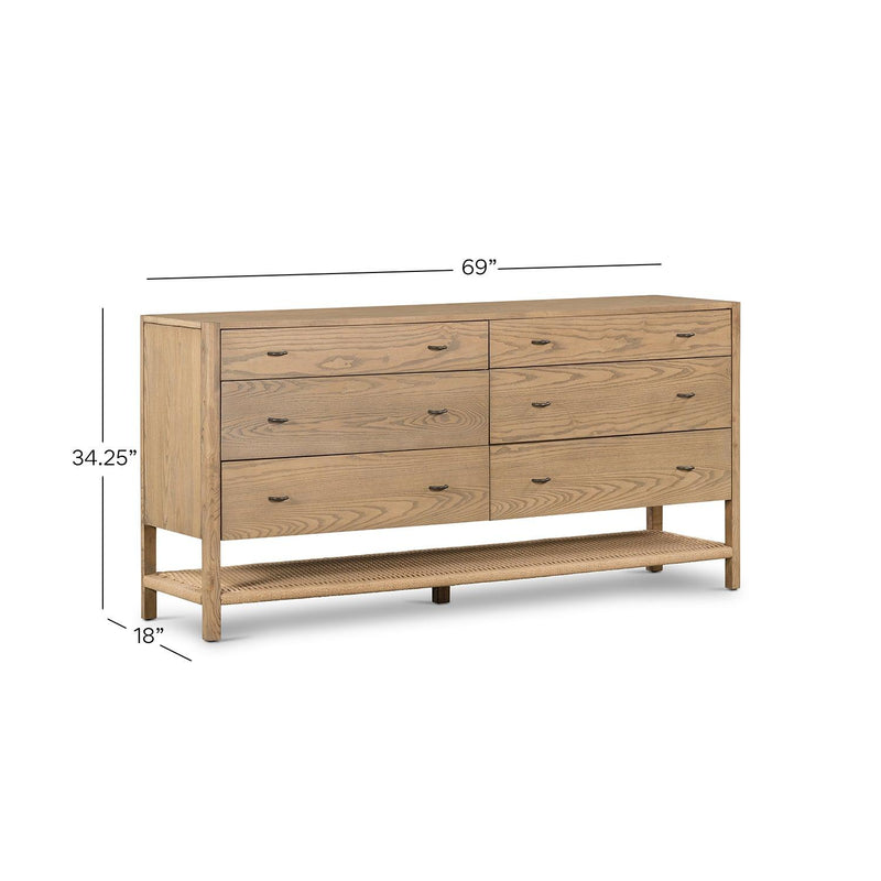 Zuma 6 Drawer Dresser - Grove Collective