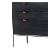 Trey Large Nightstand Black Wash Poplar - Grove Collective