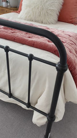 Livingston Metal Bed - Black