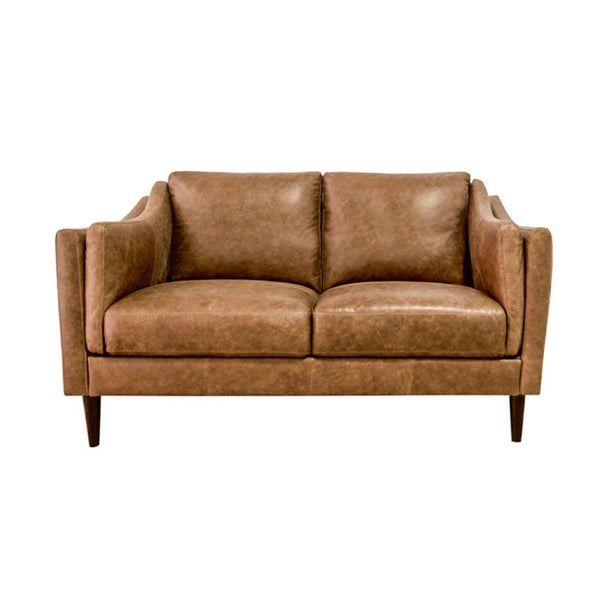 Ava Italian Leather Loveseat - Grove Collective