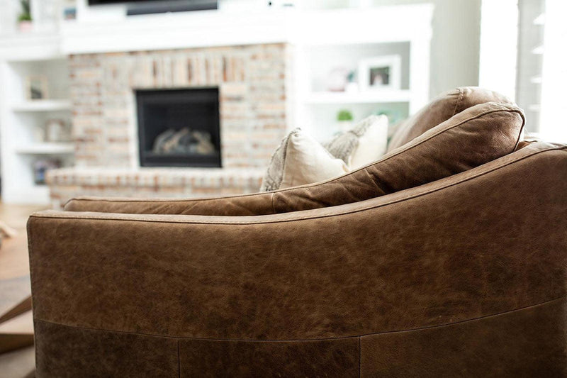 Ava Italian Leather Loveseat - Grove Collective