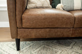 Ava Italian Leather Loveseat - Grove Collective