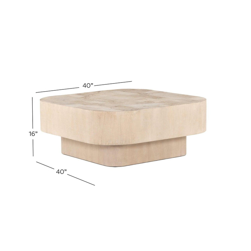 Blanco Coffee Table - Grove Collective