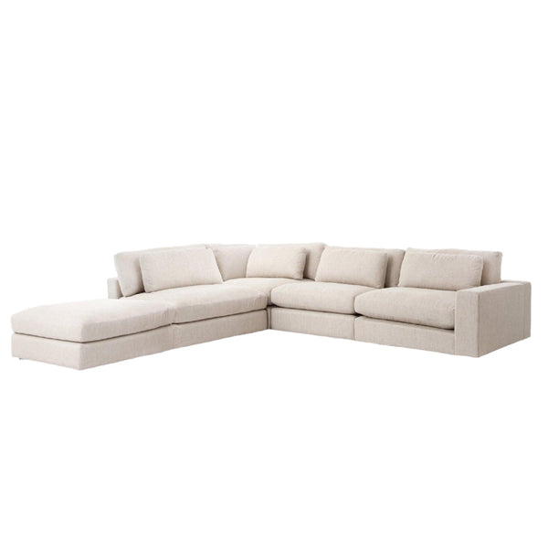 Bloor 4-Piece Sectional with Ottoman - Grove Collective