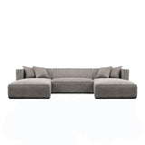 Clifton U-Shape Sectional - Grey - Grove Collective