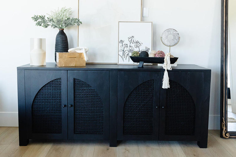 Constantine Sideboard Black Wash Mango - Grove Collective