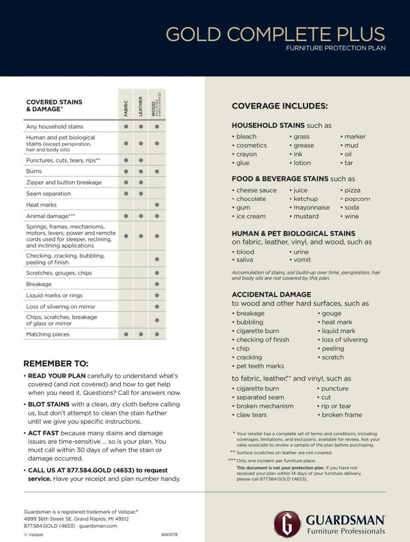 Furniture Protection Plan by Guardsman - Grove Collective