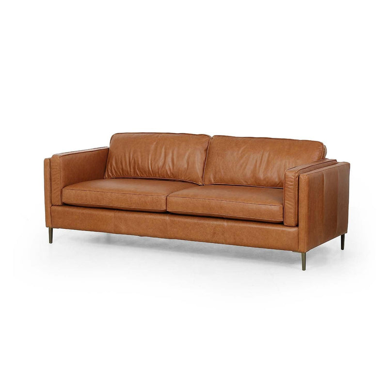 Emery Butterscotch Leather Sofa - Grove Collective