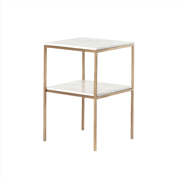 Piet Marble Nightstand - Grove Collective