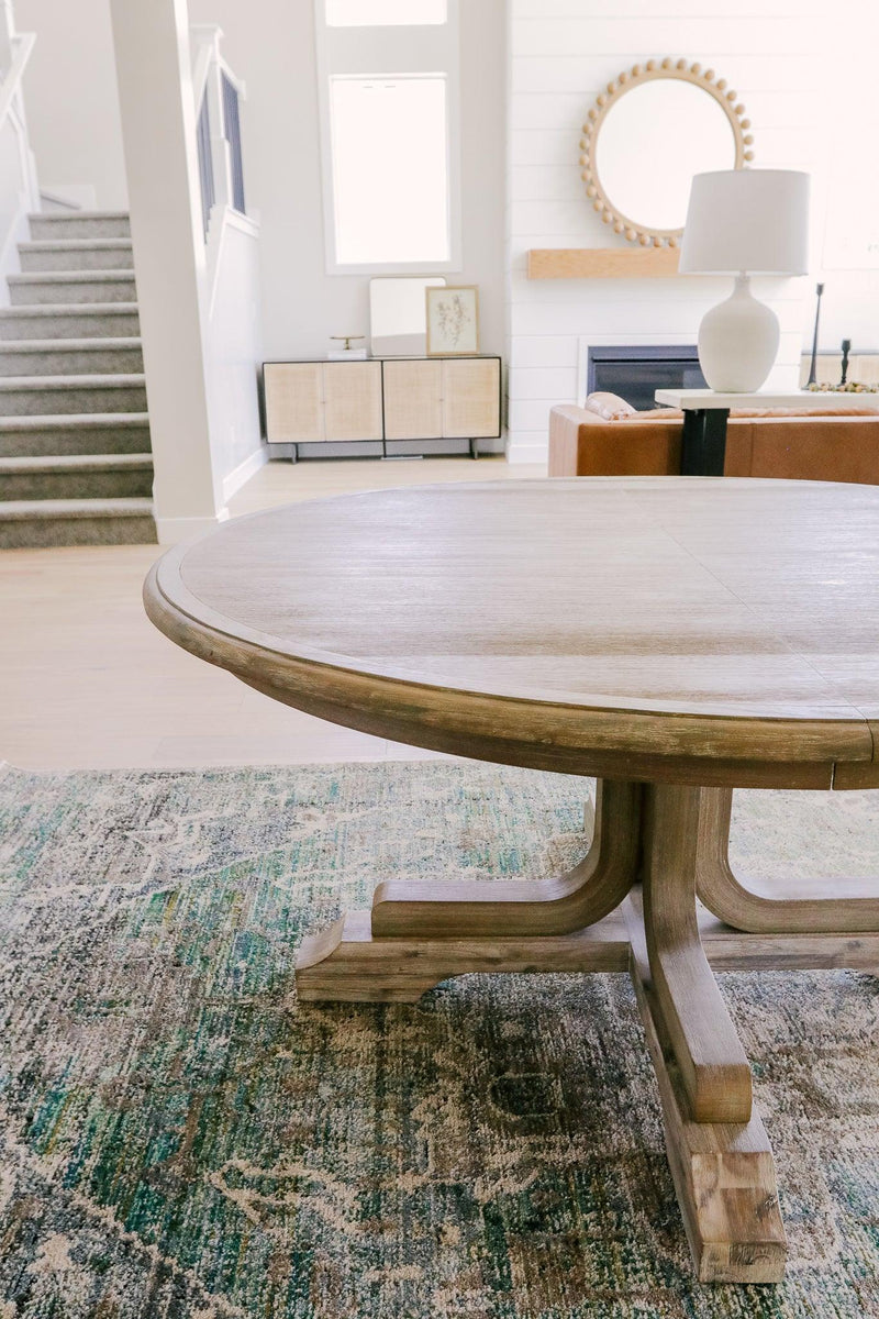 Tori Round Extendable Dining Table - Grove Collective