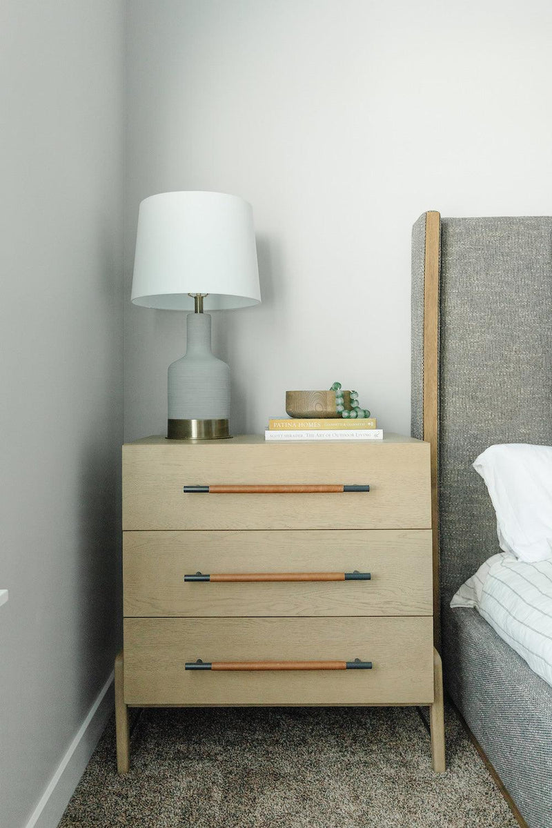 Rosedale 3 Drawer Nightstand - Grove Collective