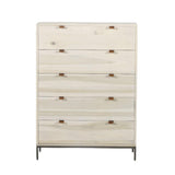 Trey 5 Drawer Chest Dove Poplar - Grove Collective