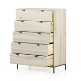 Trey 5 Drawer Chest Dove Poplar - Grove Collective