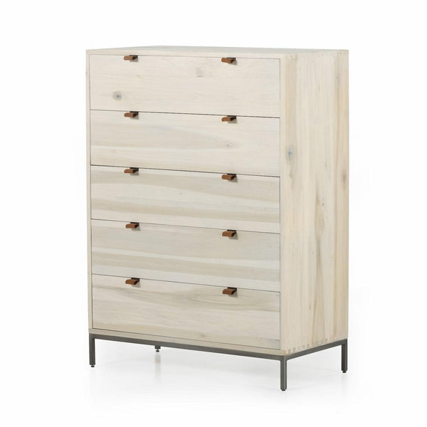 Trey 5 Drawer Chest Dove Poplar - Grove Collective