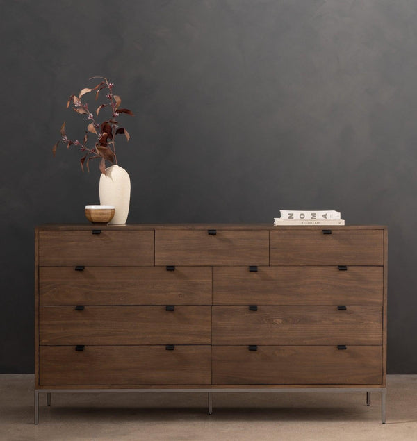 Trey 9 Drawer Dresser Auburn Poplar - Grove Collective