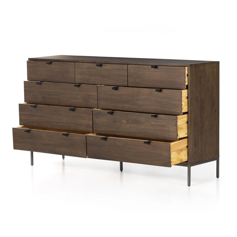 Trey 9 Drawer Dresser Auburn Poplar - Grove Collective