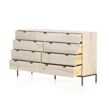 Trey 9 Drawer Dresser Dove Poplar - Grove Collective