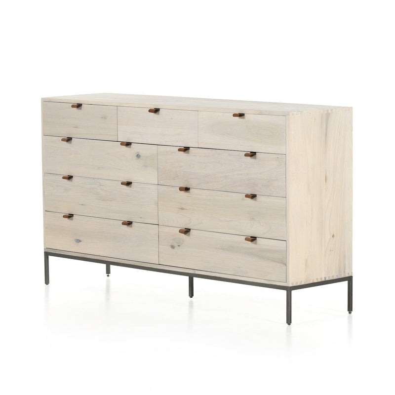 Trey 9 Drawer Dresser Dove Poplar - Grove Collective