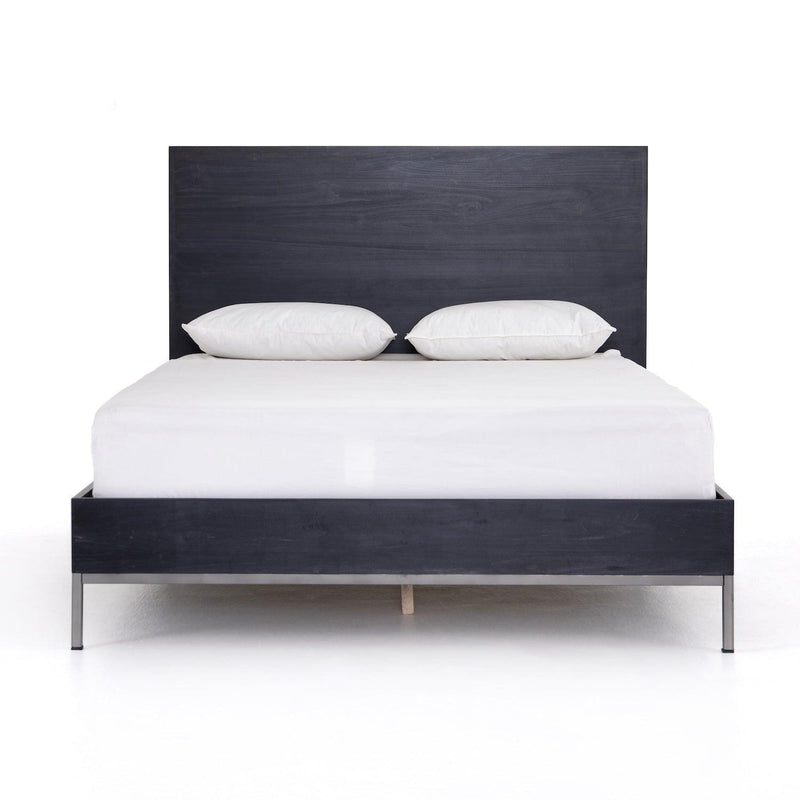 Trey Bed Black Wash Poplar - Grove Collective